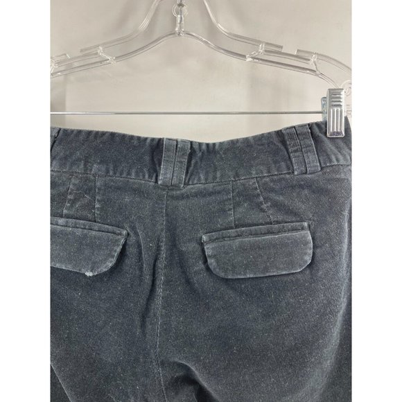 Banana Republic Women's Martin Fit Flared Black Velour Corduroy Pants Size 25 - Picture 5 of 14
